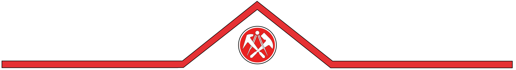 Dach mit Dachdecker Wappen